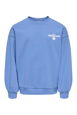 Sudadera de algodón orgánico -  Azul cobalto