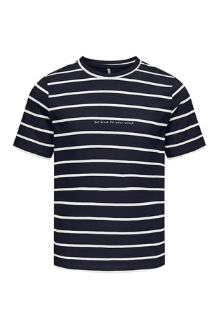 Camiseta regular fit de algodón orgánico -  Azul noche