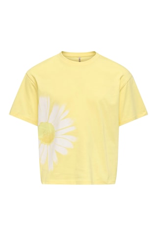 Camiseta regular fit de algodón orgánico -  Amarillo