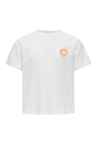 T-shirt regular en coton biologique  -  Blanc