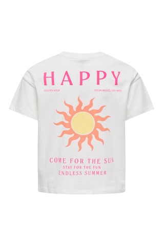 T-shirt regular en coton biologique  -  Blanc