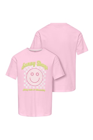 Camiseta larga de algodón orgánico -  Rosa