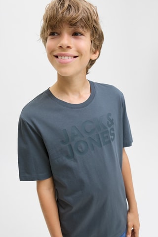 Camiseta de algodón orgánico - Azul grisáceo - Jack & Jones