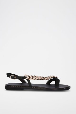 Sandali in pelle Irene - Nero