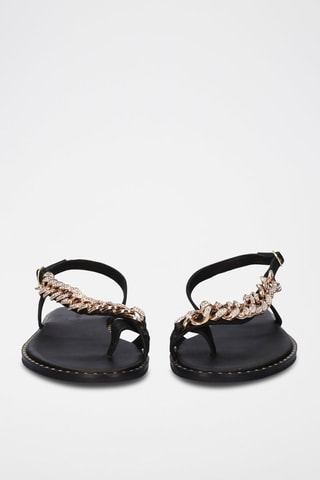 Sandali in pelle Irene - Nero