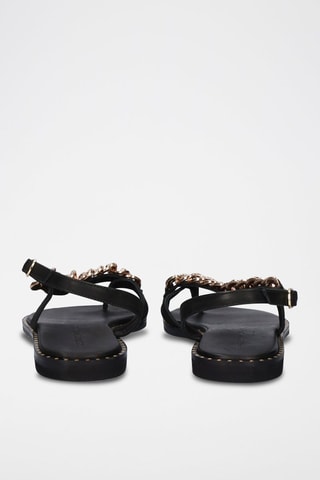 Sandali in pelle Irene - Nero