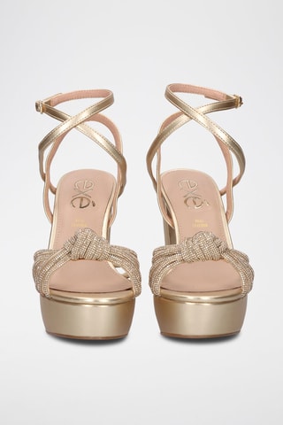 Sandali con tacco Ophelia - Dorato