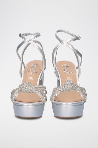 Sandalen met Hak - Zilverkleurig - Zilverkleurig