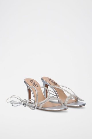 Sandalen met Hak - Zilverkleurig