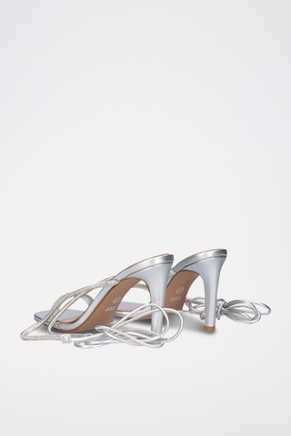 Sandalen met Hak - Zilverkleurig