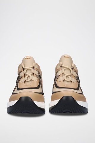 Sneakers platform - Beige e nero