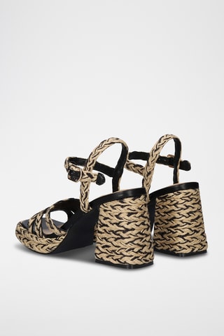 Sandali con tacco - Nero