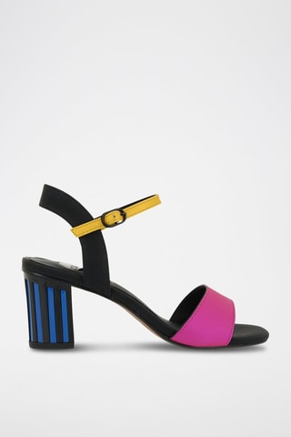 Sandali con tacco - Fucsia