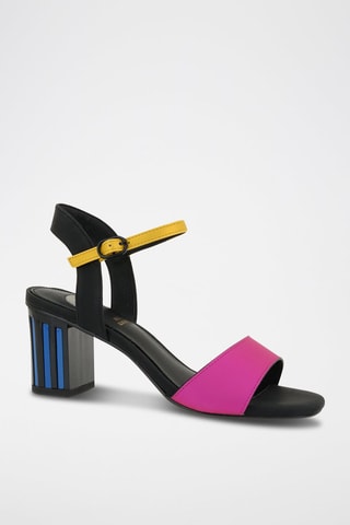 Sandali con tacco - Fucsia