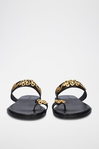 Sandali in pelle Alicante - Nero