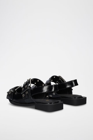 Ballerine in vernice - Nero