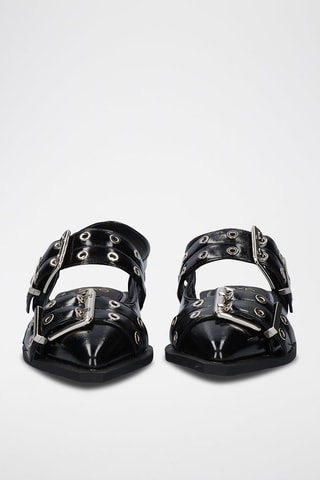Ballerine in vernice - Nero