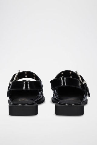 Ballerine in vernice - Nero