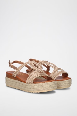 Sandali platform - Dorato rosa