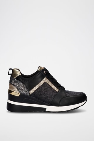Sneakers con zeppa - Nero