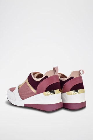 Sneakers con zeppa - Rosa
