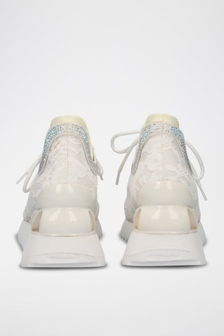 Sneakers met Sleehak - Wit