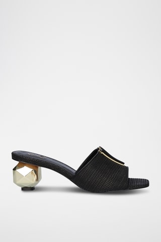 Sandali con tacco - Nero