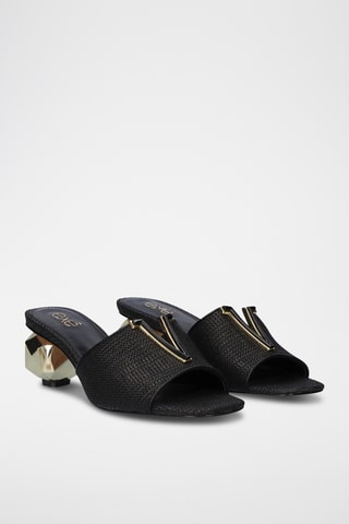 Sandali con tacco - Nero