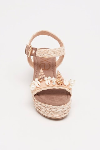 Sandali con zeppa - Beige