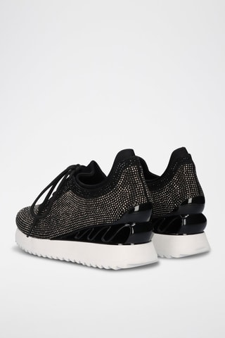 Sneakers met Sleehak - Zwart