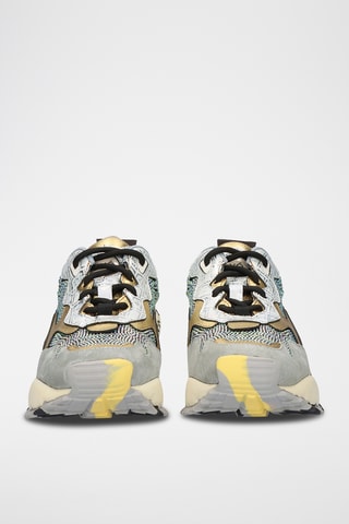 Sneakers in pelle - Bianco e dorato