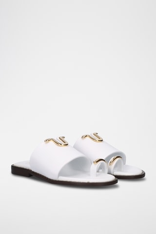 Sandali in pelle - Bianco