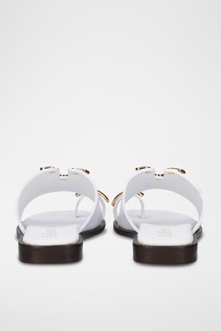 Sandali in pelle - Bianco