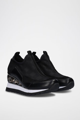 Wedge Sneakers   - Zwart