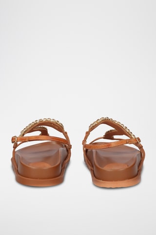 Sandali in pelle - Marrone