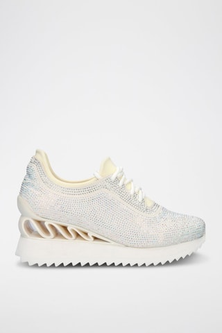 Sneakers met Sleehak - Wit