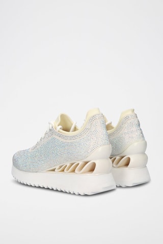 Sneakers met Sleehak - Wit