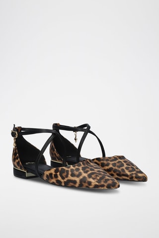 Leren Ballerina's - Zwart
