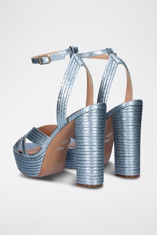 Sandali con tacco - Blu