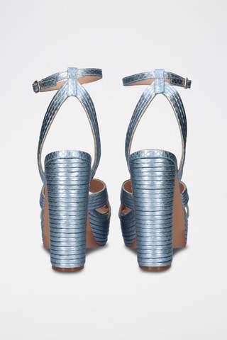 Sandali con tacco - Blu