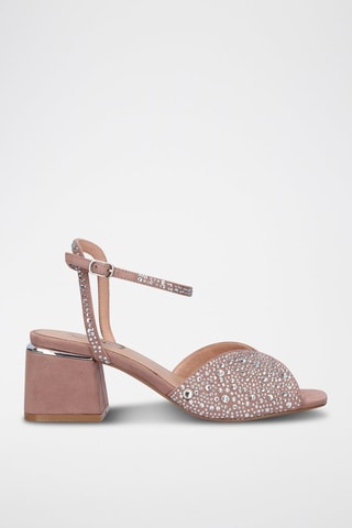 Sandali con tacco Carmen - Taupe