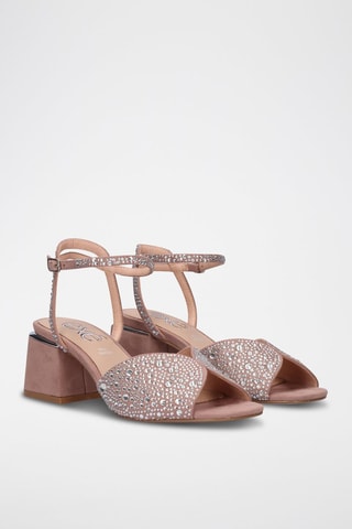 Sandali con tacco Carmen - Taupe