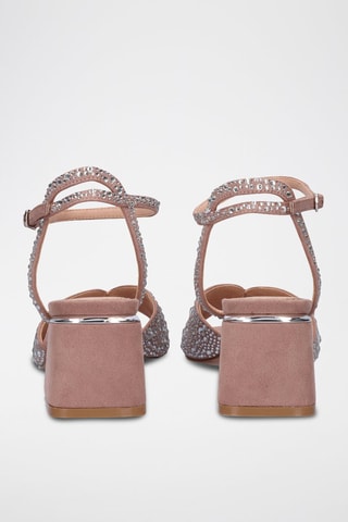 Sandali con tacco Carmen - Taupe