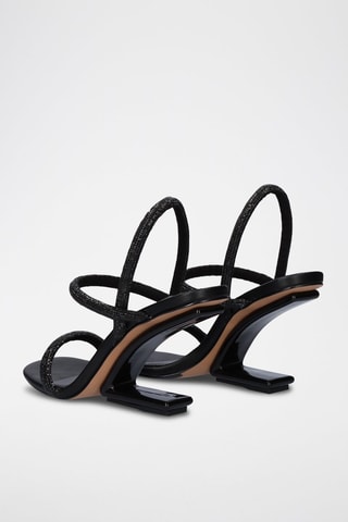 Sandali con tacco - Nero