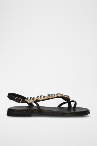 Sandali in pelle - Nero