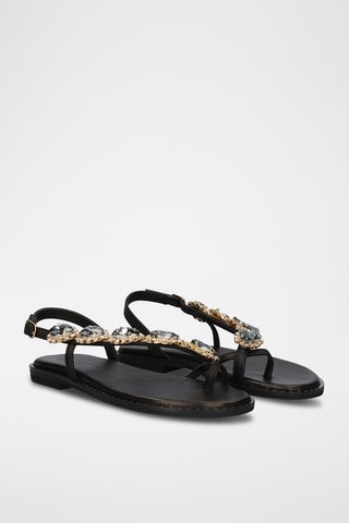 Sandali in pelle - Nero