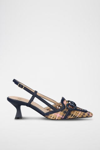 Décolleté con tacco - Blu
