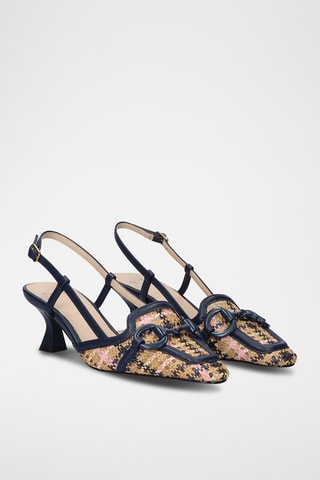 Décolleté con tacco - Blu