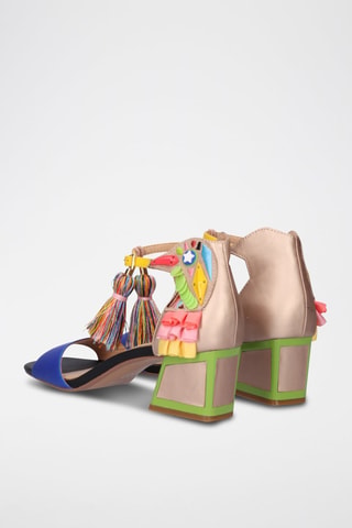 Sandali con tacco - Blu