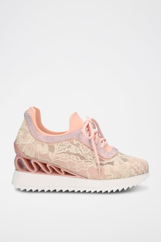Sneakers met Sleehak - Roze